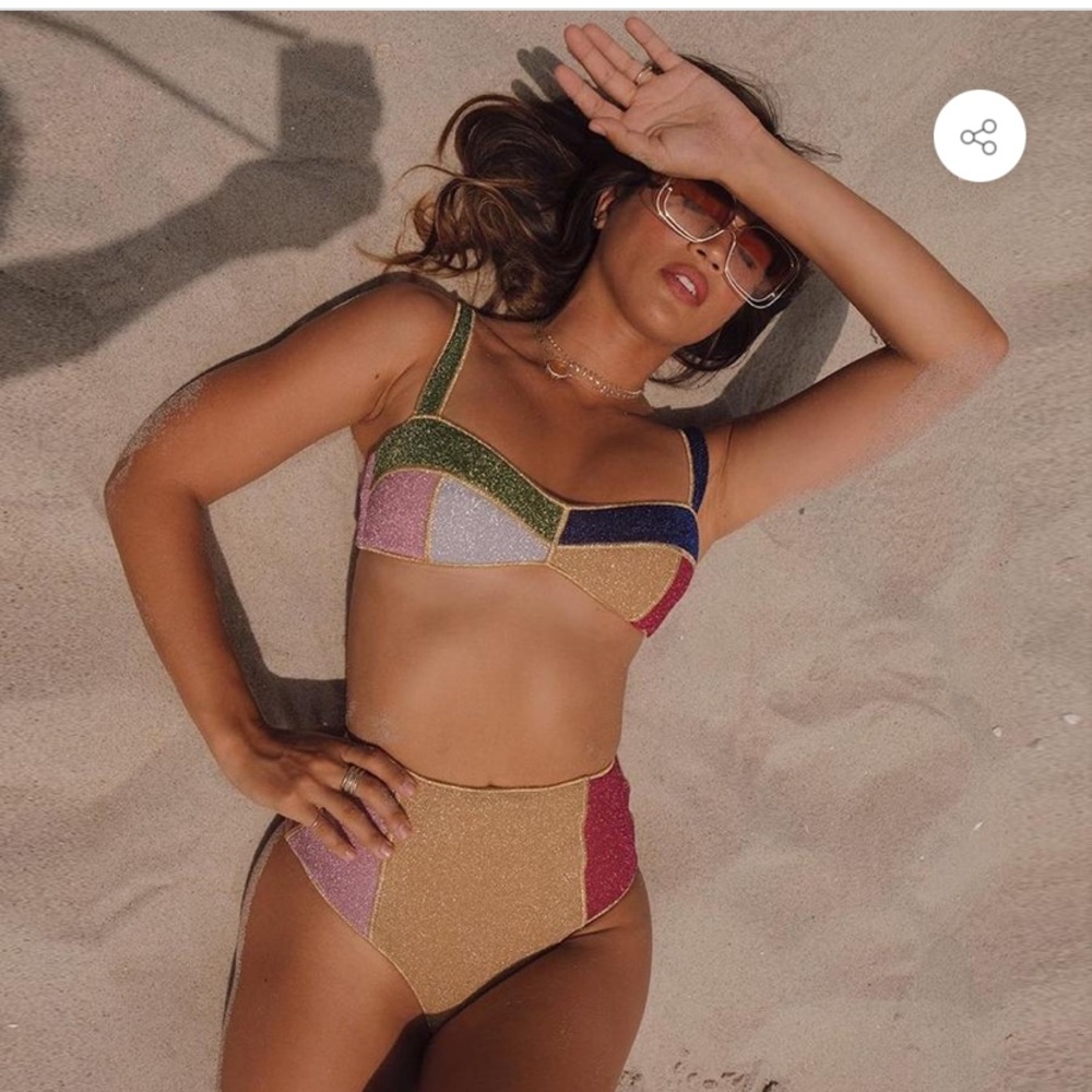 Sparkle high waisted bathing suit